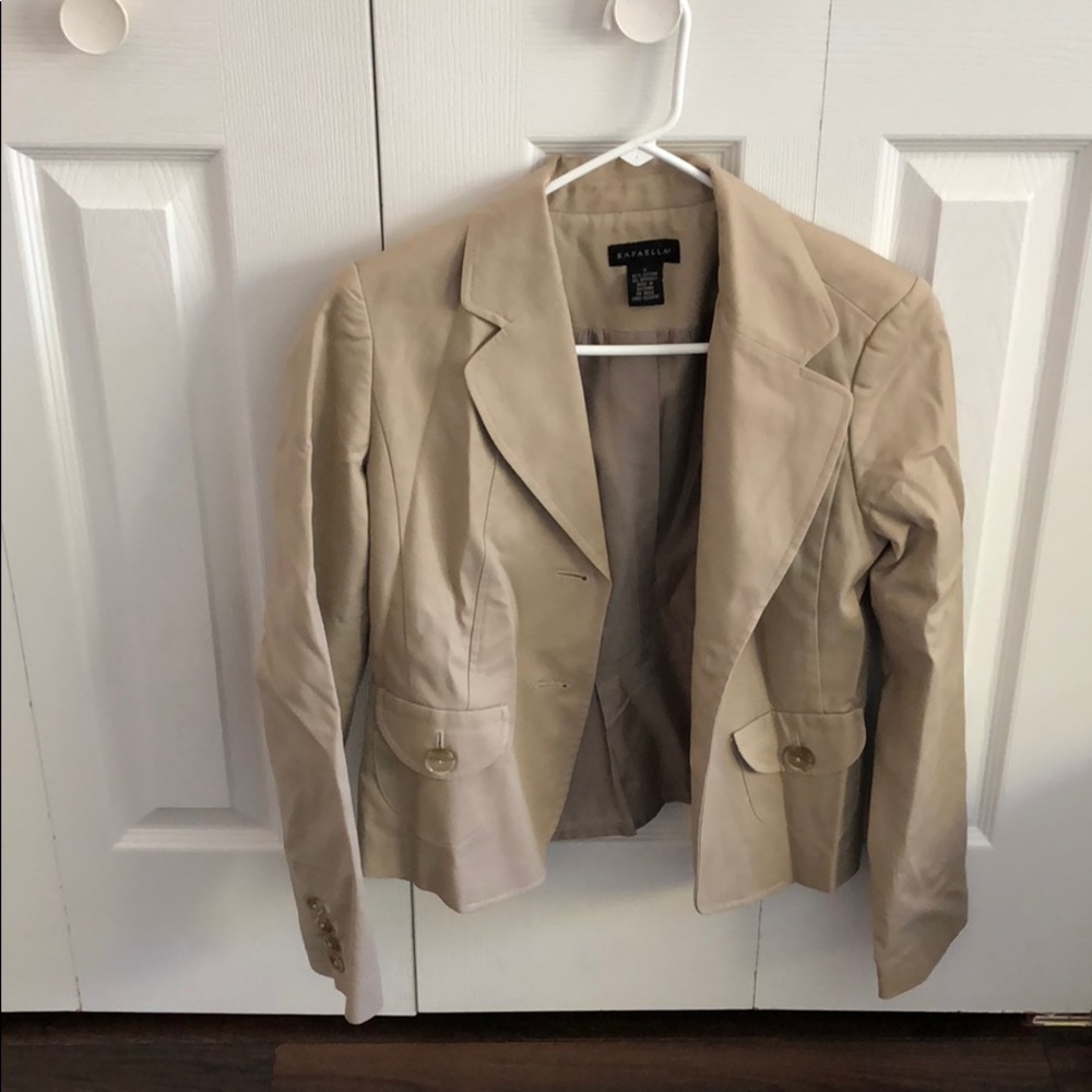 Tan blazer.
